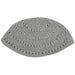Frik Kippah 24 cm- Gray with Holes - Dark Gray