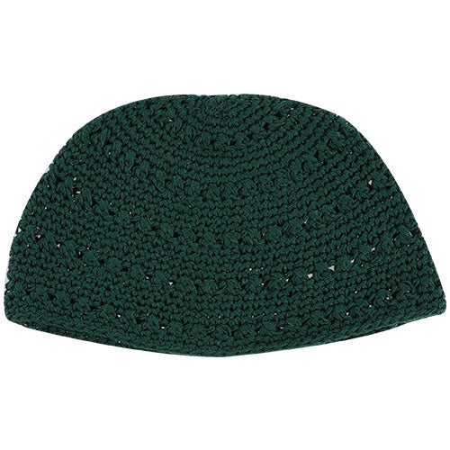 Frik Kippah 24 cm- Green with Holes
