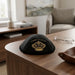 Ultra Suede Kippah 19 cm, with Pin Spot - Black