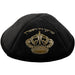 Ultra Suede Kippah 19 cm, with Pin Spot - Black
