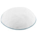 Knitted D.m.c Kippah 16 cm - White with Light Blue Rim