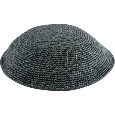 Knitted D.m.c Kippah 16cm - Dark Gray