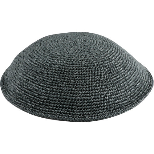 Knitted D.m.c Kippah 16cm - Dark Gray