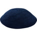 Knitted D.m.c Kippah 20cm - Navy - Dark Blue