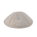 Gray Ultra Suede Kippah 19 cm with Pin Spot - Silver