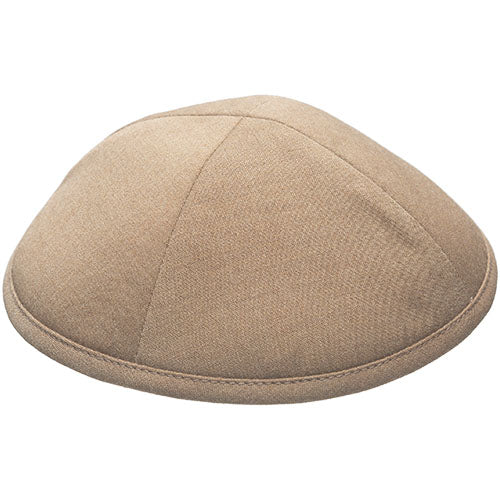 Fabric Kippah "Artman" 16 cm- Brown