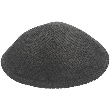 Corduroy Kippah "Artman" 16 cm- Black