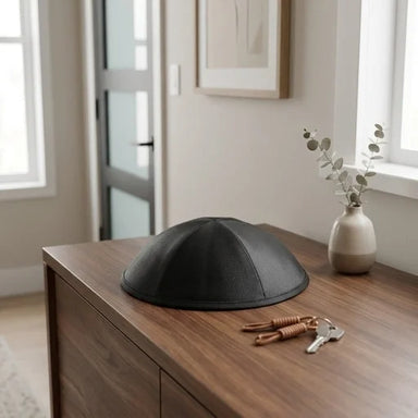 Satin Kippah "Artman" 20cm- Black