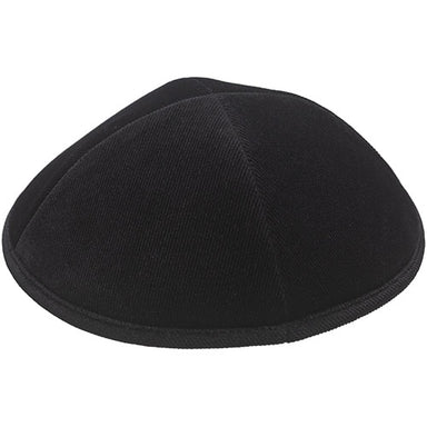 Corduroy Kippah "Artman" 16 cm- Back - Black