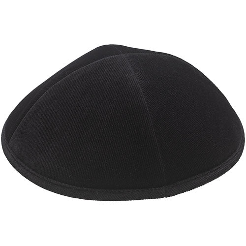 Corduroy Kippah "Artman" 16 cm- Back - Black