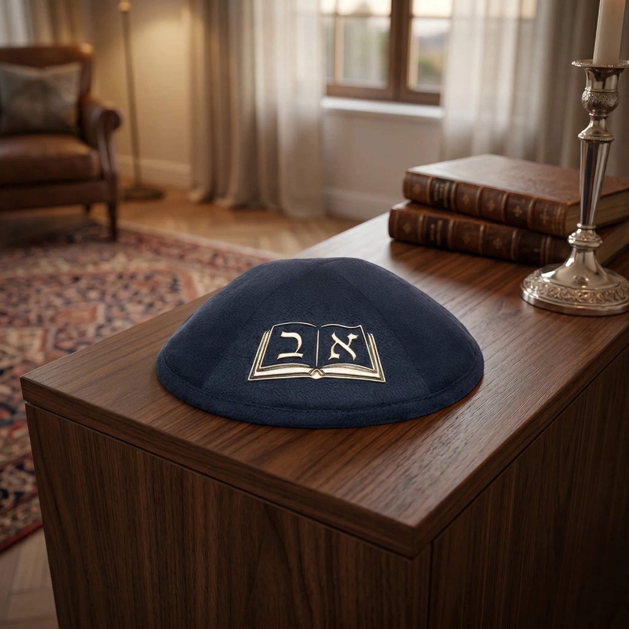 Ultra Suede Kippah 17 cm