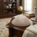 Leatherette Kippah 17 cm- White