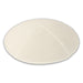 Leather Kippah 15 cm- Light Gray