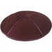 Leather Kippah 15 cm- Purple