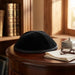 Black Velvet Kippah Size 3- 4 Parts with Rim