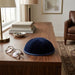 Blue Velvet Kippah Size 5- 4 Parts with Rim