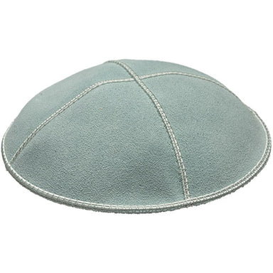 Leather Kippah Artman 16 cm- Light Blue