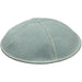 Leather Kippah Artman 16 cm- Light Blue