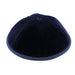 Blue Velvet Kippah Art-men" Size 4- 6 Parts with Rim