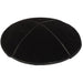 Leather Kippah "Art-men" 14 cm- Black