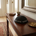 Black Terylene Kippah Size 5 - "Chabad" - with Embroidery