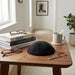 Ultra Suede Kippah 18 cm- with Pin Spot- Black