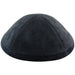 Ultra Suede Kippah 18 cm- with Pin Spot- Black