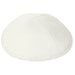 Ultra Suede Kippah 19 cm- with Pin Spot- White