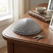 Velvet Kippah with Embroidery Size 4- Gray