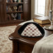 Velvet Plush Black Kippah 4 Parts, 19 cm Size 3