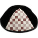 Velvet Plush Black Kippah 4 Parts, 19 cm Size 3
