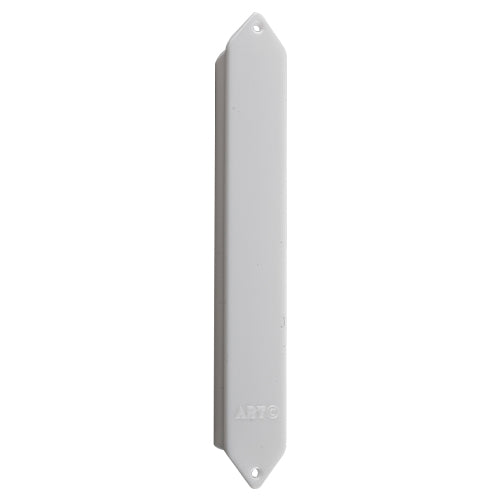 Plastic Mezuzah 12cm-white and Silver