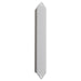 Plastic Mezuzah 12cm-white and Silver