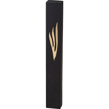 Polymer "Concrete" Mezuzah 25 cm, Stone - Like, Black - Gold