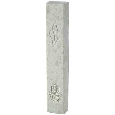 Bright Concrete-like Polymer Mezuzah 15 cm