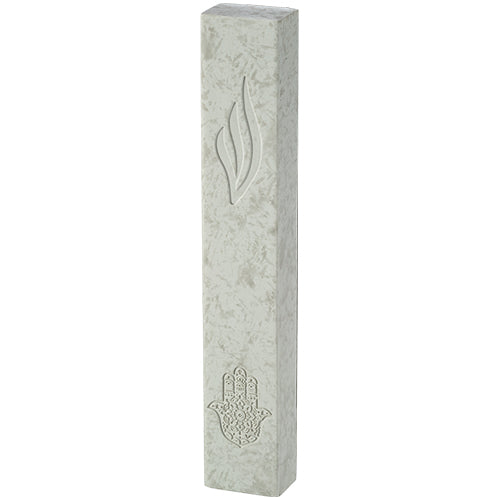 Bright Concrete-like Polymer Mezuzah 15 cm