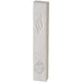 Concrete-like Polymer Mezuzah 15 cm - White