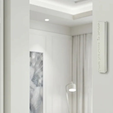 White Polymer Mezuzah 12 cm