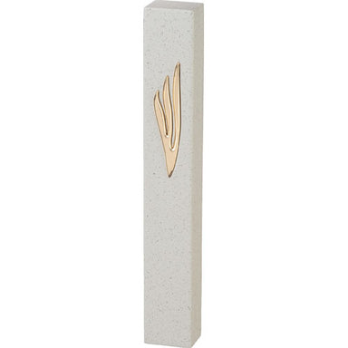 Polymer "Concrete" Mezuzah 25 cm, Stone - Like - Silver