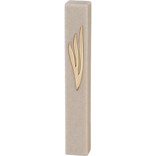 Polyresin "Cement" Mezuzah 15 cm, Stone
