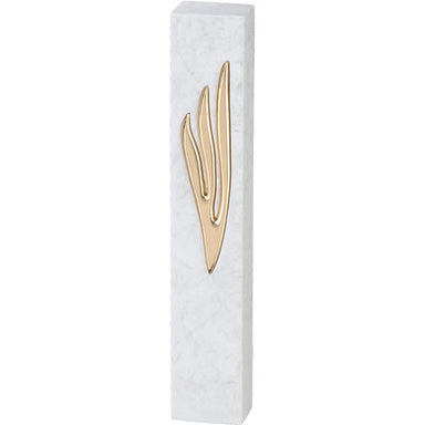 Polymer "Concrete" Mezuzah 12 cm, Stone - Like - Gold