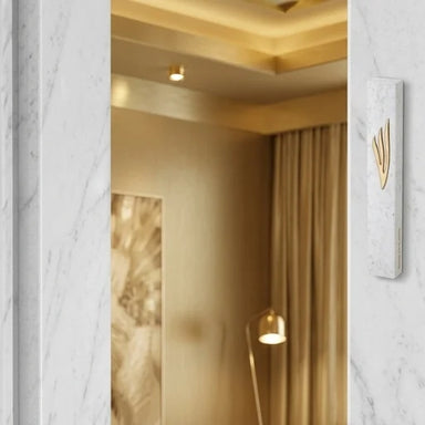 Polymer "Concrete" Mezuzah 25 cm, Stone - Like - Gold