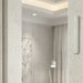 Bright Concrete-like Polymer Mezuzah 12 cm - White