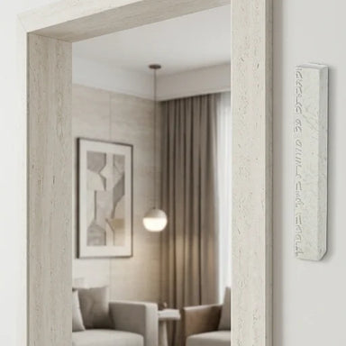 Bright Concrete-like Polymer Mezuzah 15 cm