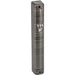 Plastic Mezuzah 12 Cm-3d Metallic Gray Striped Design - Matte