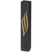 Black Polymer Mezuzah Golden Shin 20 cm - Glossy