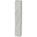 Concrete-like Polymer Mezuzah Silver Shin 12 cm - White, Glossy