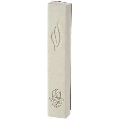 Concrete-like Polymer Mezuzah 12 cm
