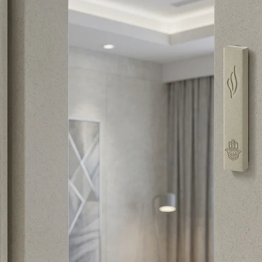 Concrete-like Polymer Mezuzah 20 cm
