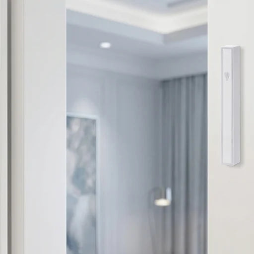 White Plastic Mezuzah with Rubber Cork 12 cm